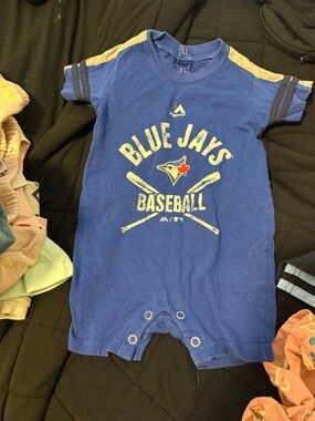 Majestic Royal Blue Toronto Blue Jays Infant Romper